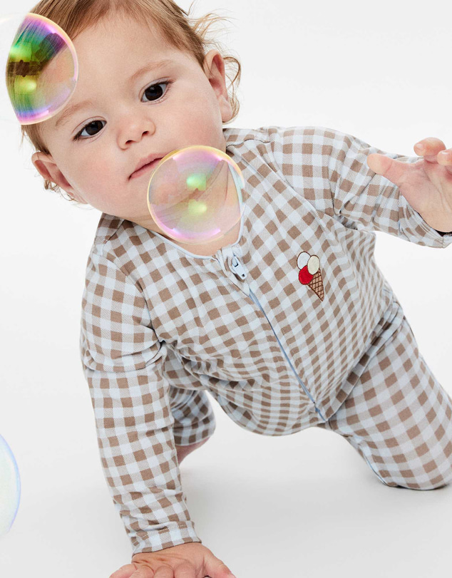 Cotton On Kids - Growie Long Sleeve Zip Romper