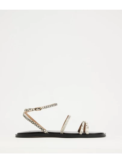 AERE - Ankle Wrap Leather Sandals