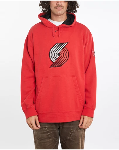 Vintage by The Real Deal - Pre Loved - Vintage Nike NBA Portland Trail Blazers Hooded Sweatshirt