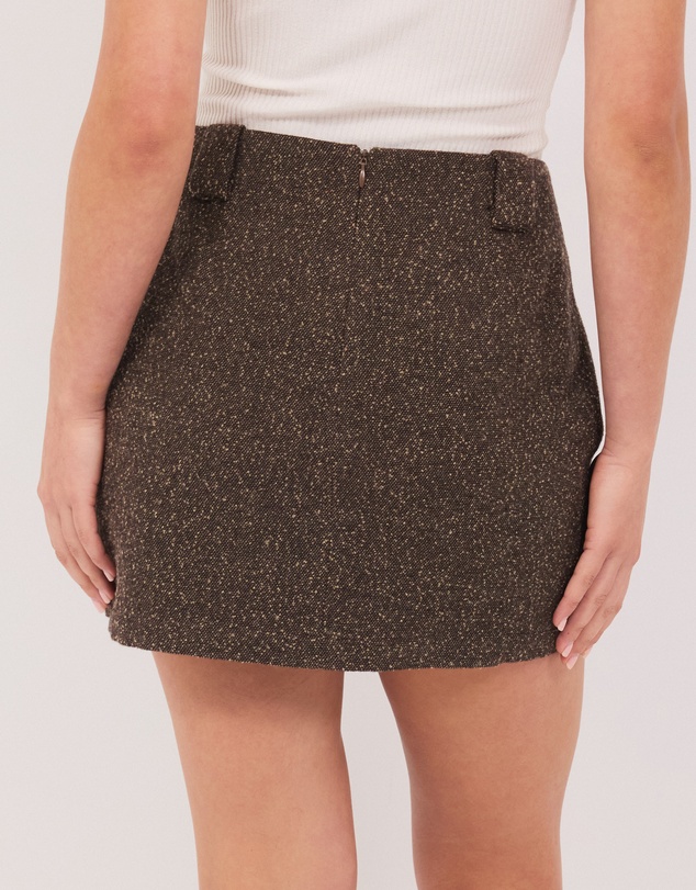 Calli - Henderson Wool Blend Mini Skirt