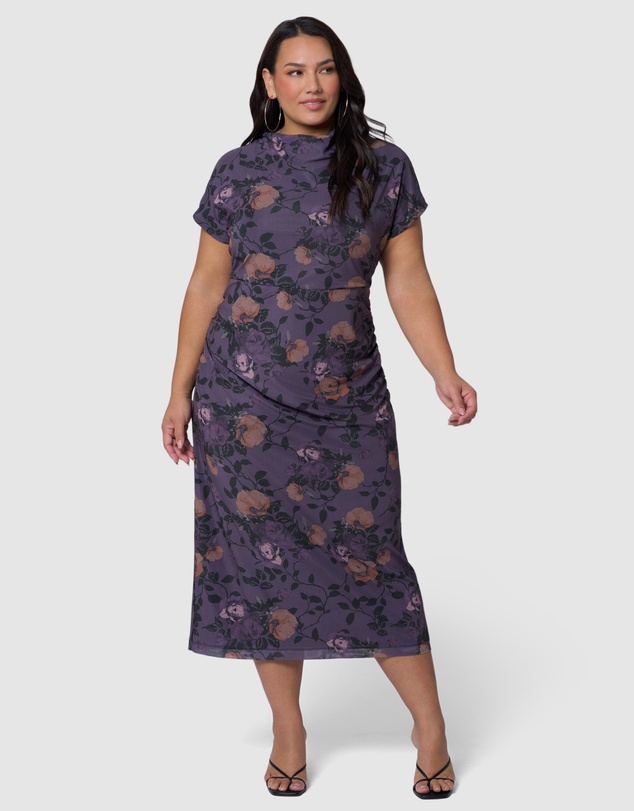 Sunday In The City - Wild Grace Midi Dress