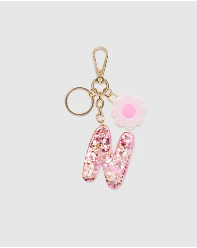 Seed Heritage - Pink Stripe Initial Keyring