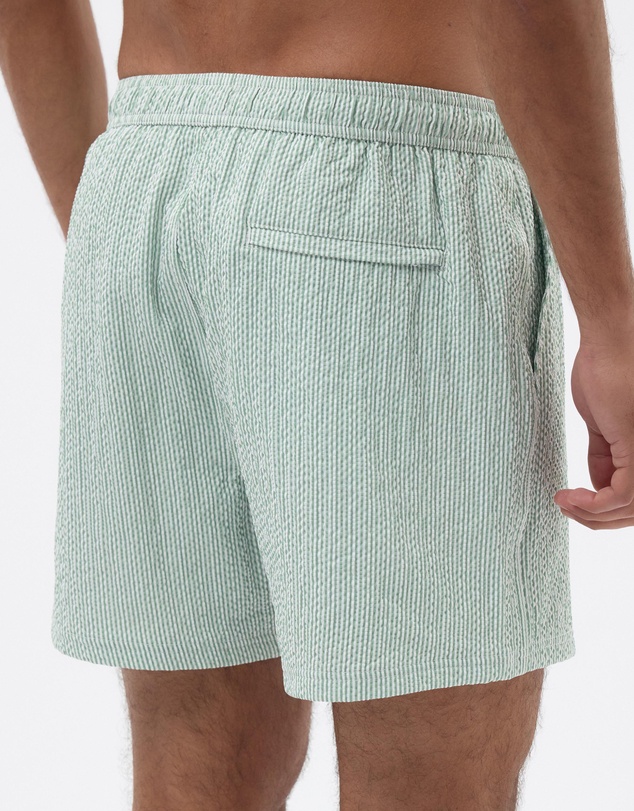 AERE - Seerksucker Stripe Swim Shorts
