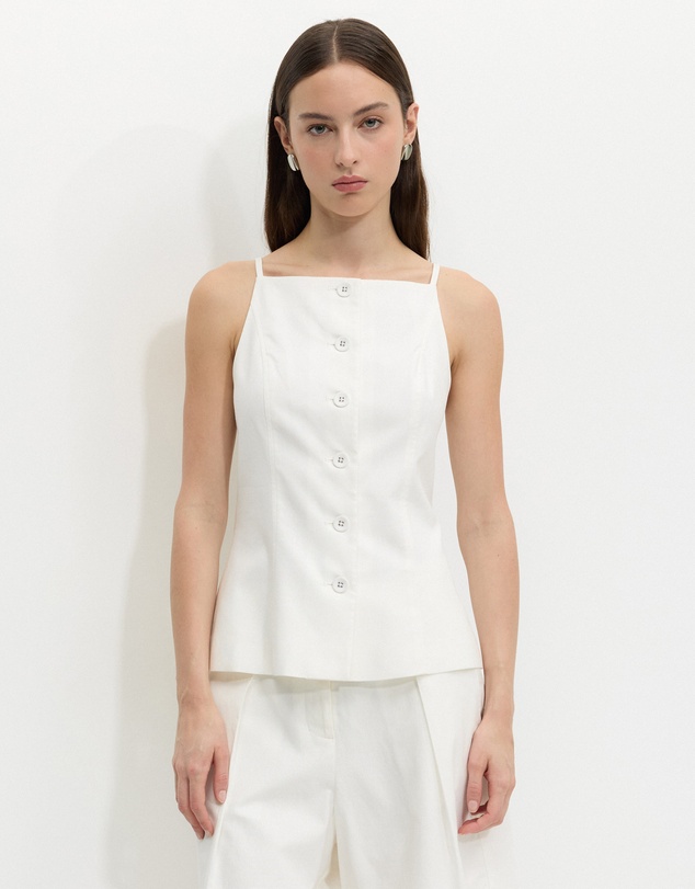 Calli - Harp Button Through Vest