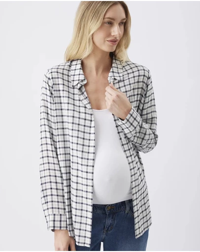 Ripe Maternity - Kay Check Shirt