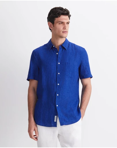 Sportscraft - Short Sleeve Delave Linen Shirt
