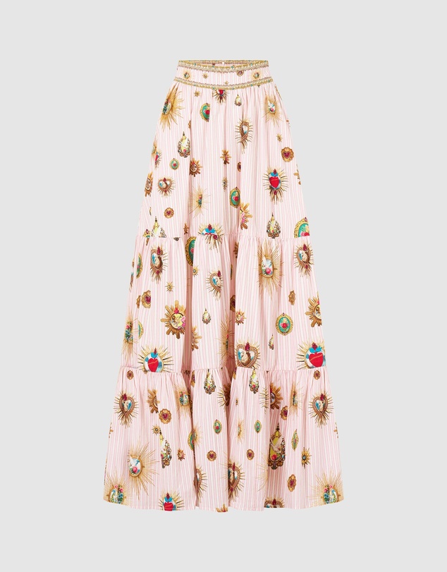 Camilla - High Waisted Tiered Skirt