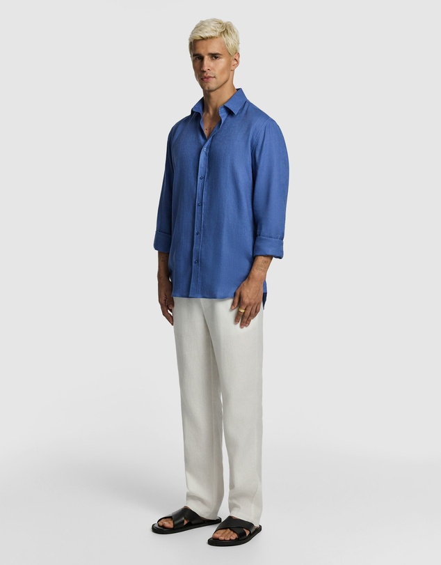 yd. - West Hampton Pure Linen Shirt