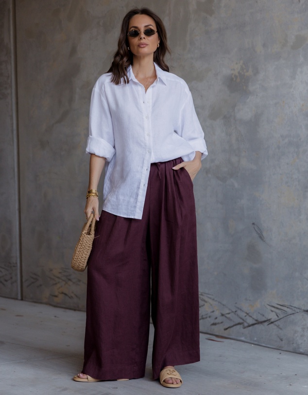 ALEXANDRA - Ciel Pants Burgundy