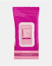 MCoBeauty - Hydrate Hyaluronic Acid & Collagen Facial Wipes - 25 Pack
