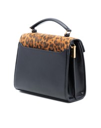 Pre-Loved by Azura Reborn - Pre-Loved Mini Suede Leopard Print Monogram Cassandra Top Handle Bag