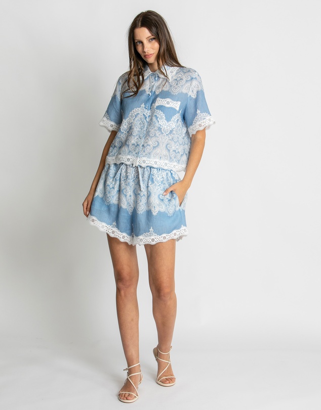 KACHEL - Nivina Lace Trim Shirt