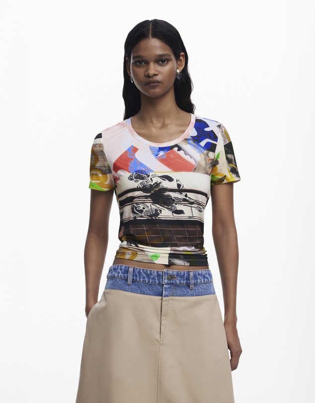 Desigual - Long flared skirt