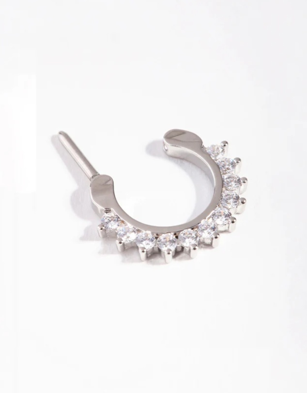 Lovisa - Surgical Steel Cubic Zirconia Septum