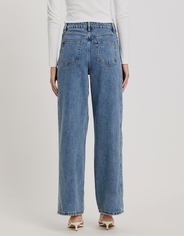 Atmos&Here - Charlize Wide Leg Jeans