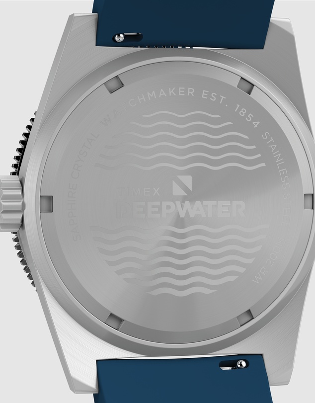 TIMEX - Deep Water Reef 200 SST Blue Dial Blue Rubber Strap