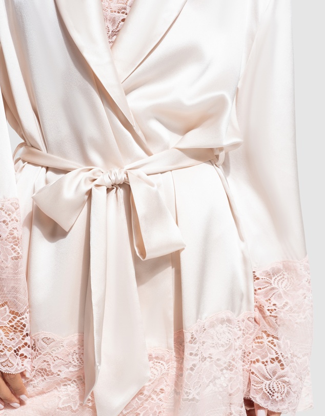 GINIA - Silk Lace Robe