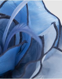 Max Alexander - Blue Organza Flower Fascinator
