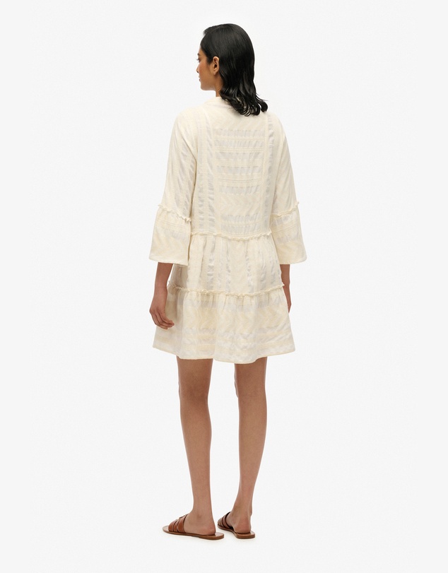 Superdry - Ibiza Long Sleeve Tiered Mini Dress