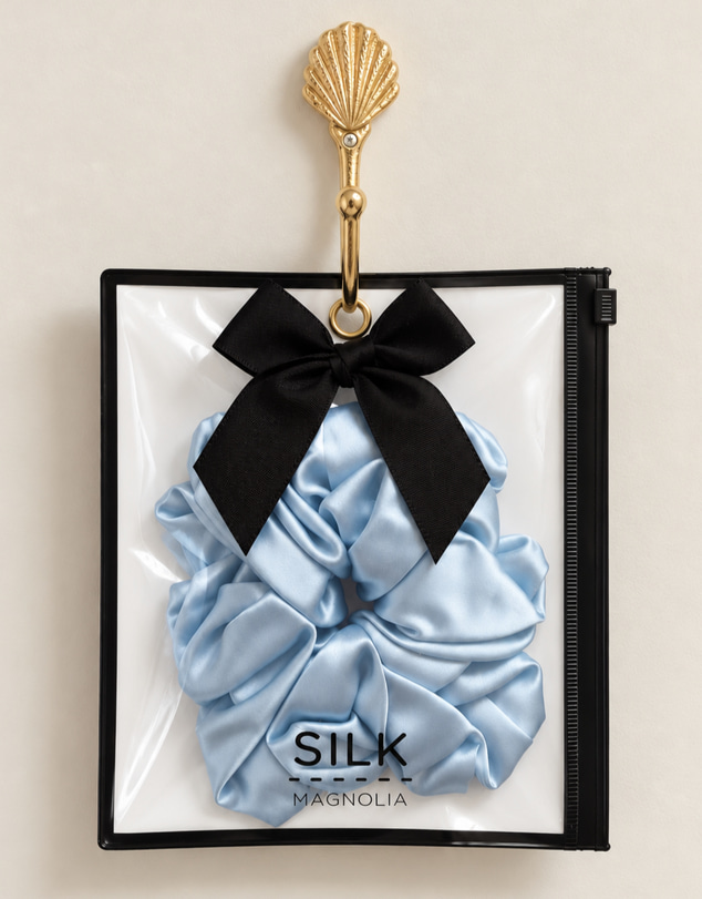 SILK MAGNOLIA - Mulberry Silk XL Scrunchie
