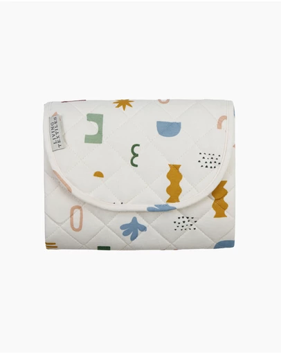 Living Textiles - Waterproof Travel Change Mat - Geo Mod