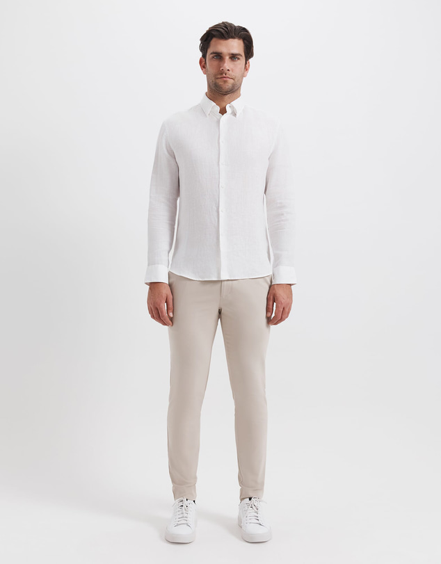 SABA - Anderson Long Sleeve Classic Linen Shirt