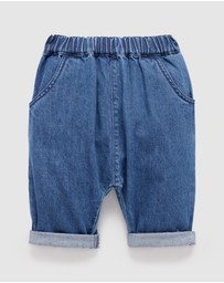 Purebaby - Chambray Pants -Kids-Babies