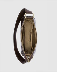 Florence - The Laura Chocolate Leather Shoulder Bag