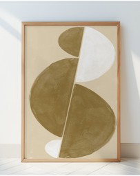Olive et Oriel - Interaction Balance No.3 by The Miuus Studio Art Print