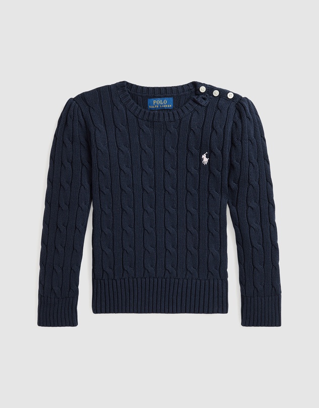 Polo Ralph Lauren - Cable-Knit Cotton Sweater - Babies-Kids