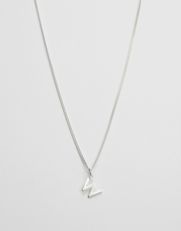 Kirstin Ash - W Outline Initial Necklace
