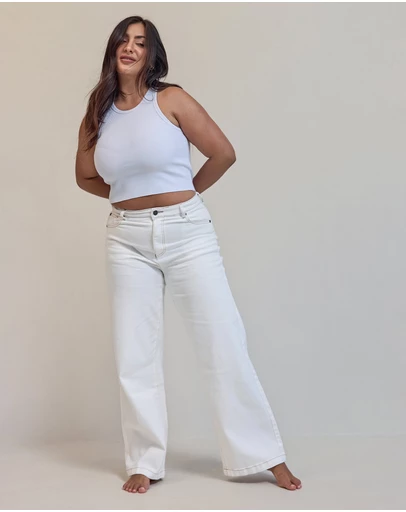 All About Eve - Jacqui Wide Leg Vintage White