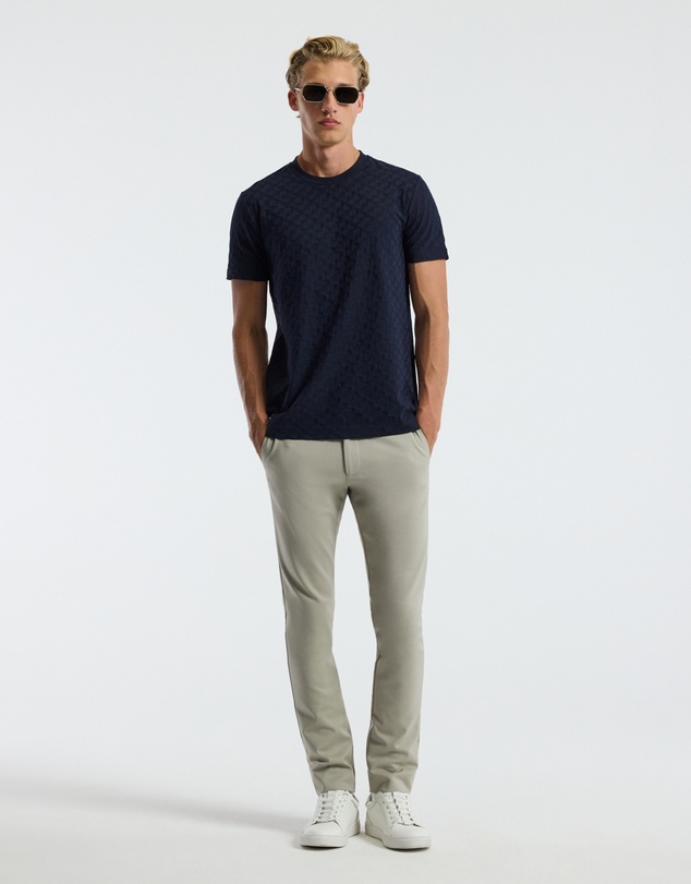 Calibre - Monogram Jacquard T-shirt Navy