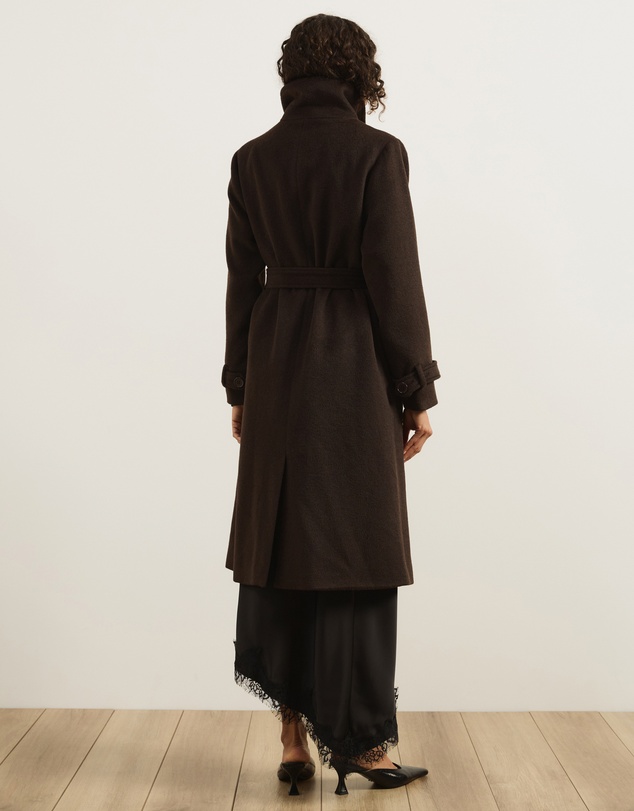 Atmos&Here - Nicky Wool Blend Funnel Neck Coat