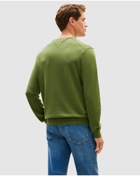Tommy Hilfiger - Flag Embroidery Crew Neck Jumper