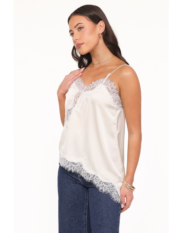 Petal & Pup - Avere Lace Asymmetrical Cami - Cream