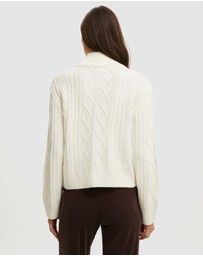 Cotton On - Double Zip Cable Bomber