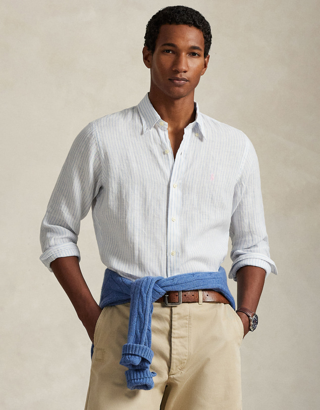 Polo Ralph Lauren - Custom Fit Striped Linen Shirt