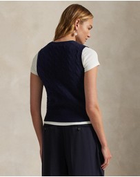 Polo Ralph Lauren - Cable-Knit Wool-Cashmere Sweater Vest