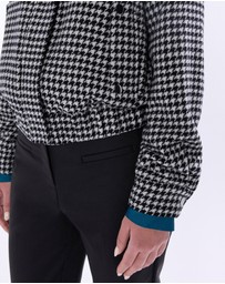 Marcs - Quinn Houndstooth Bomber Jacket