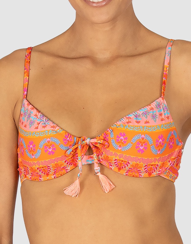 Baku Swimwear - Morocco Ruched Underwire Bikini Bra Top