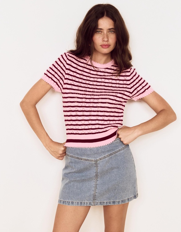 MINKPINK - Tate Denim Mini Skirt