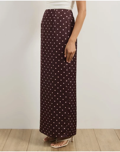 Atmos&Here - Lowen Satin Maxi Skirt
