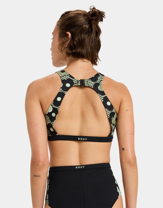 Roxy - Womens Pro Wave Crop Top Bikini Top