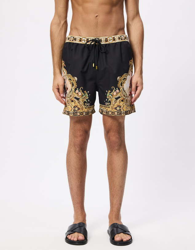 Camilla - Mid Length Boardshort With Elastic Waist