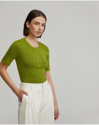 Oxford - Helena Button Front Knit