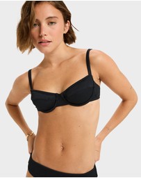 Roxy - Womens Rib Roxy Love Love The Queen Bikini Top