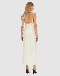 ROTATE - Satin Midi Dress