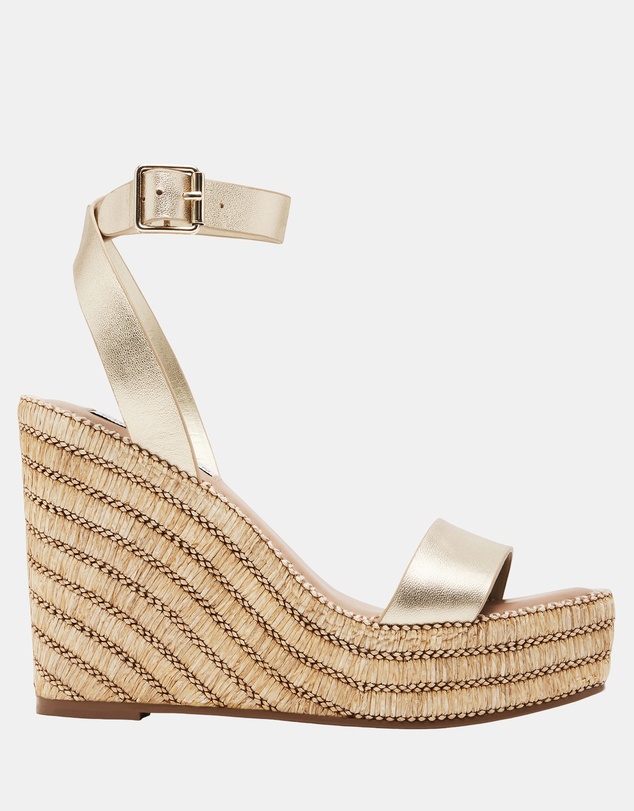 Steve Madden - Cassie Gold Leather Heels