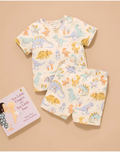 Purebaby - Short PJ Set-Kids-Babies